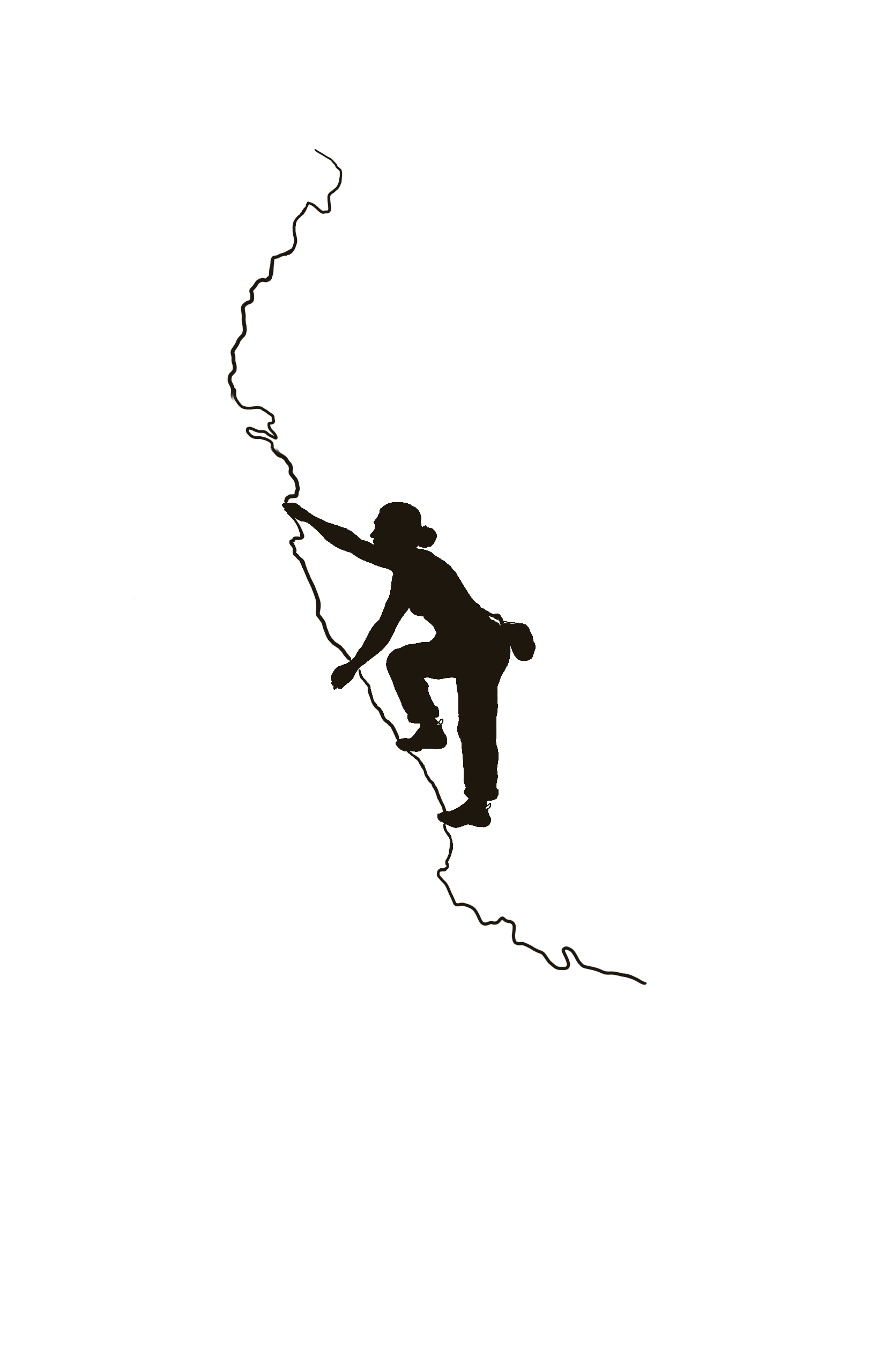Climber silhouette